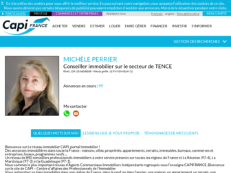 michele.perrier.capifrance.fr website preview