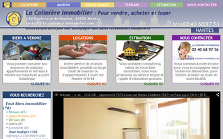 la-coliniere-immobilier.com website preview