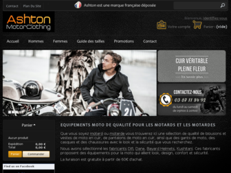 ashtonmotorclothing.com website preview