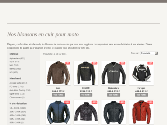 blouson-cuir-moto.fr website preview