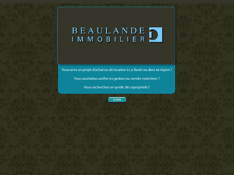 beaulande-immobilier.fr website preview