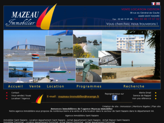 mazeau-immobilier.com website preview