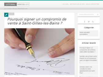 blog.littoralimmobilier.fr website preview