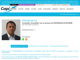 gerard.blais.capifrance.fr website preview