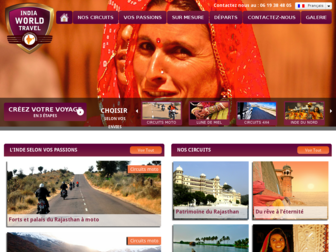 indiaworldtravel.fr website preview