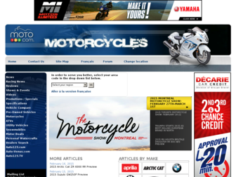 moto123.com website preview