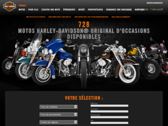 occasion.harley-davidson.fr website preview