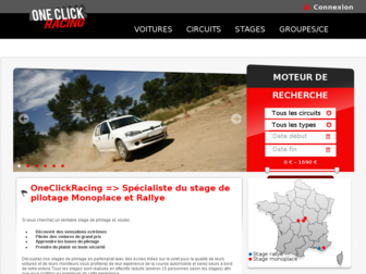 oneclickracing.com website preview