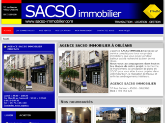 sacso-immobilier.com website preview