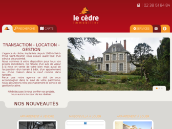 cedre-immobilier.com website preview