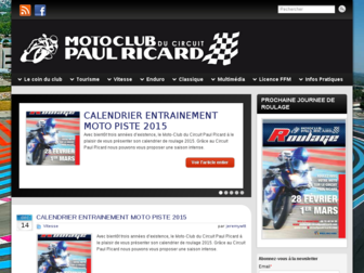 motoclub-circuitpaulricard.com website preview