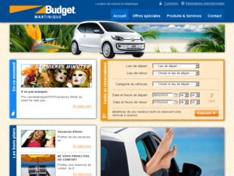 budget-martinique.com website preview