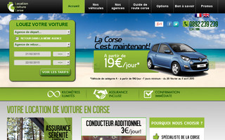 location-voiture-corse.com website preview