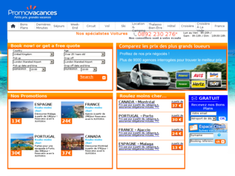 voiture.promovacances.com website preview