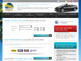 voituresdesiles.com website preview
