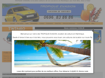 tropiquevasion.com website preview