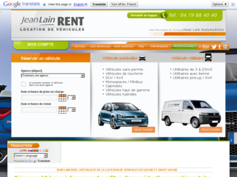 jeanlainrent.com website preview