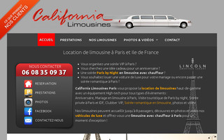 californialimousines.fr website preview
