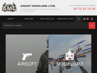 airsoft-modelisme-lyon.fr website preview