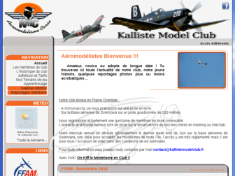 kallistemodelclub.fr website preview