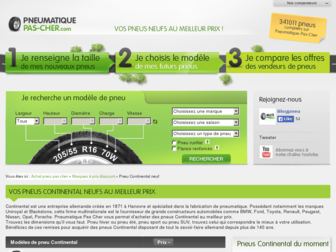 continental.pneumatique-pas-cher.com website preview