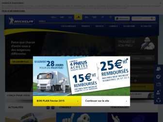 transport.michelin.fr website preview