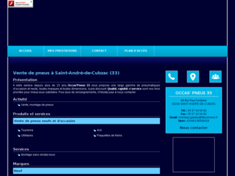 occaspneus33.fr website preview