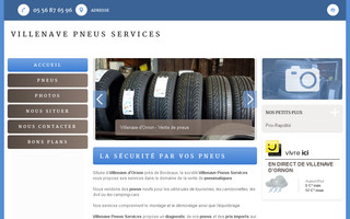 villenave-pneus-services.fr website preview