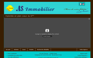 immo-as.com website preview