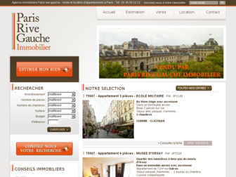 parisrivegaucheimmobilier.com website preview