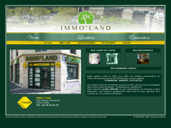 immo-land.fr website preview