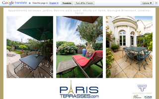 paristerrasses.com website preview