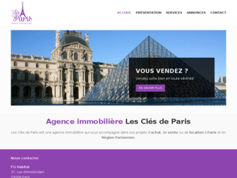 lesclesdeparis.fr website preview