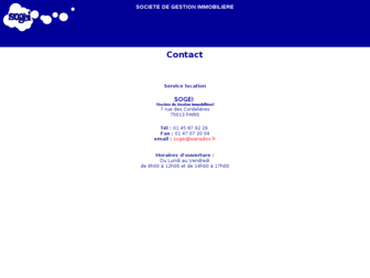 sogeiparis.fr website preview