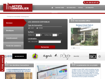 agenceactifs.com website preview