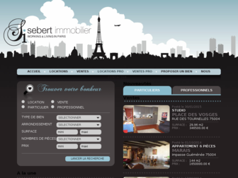 sebert-immobilier.com website preview