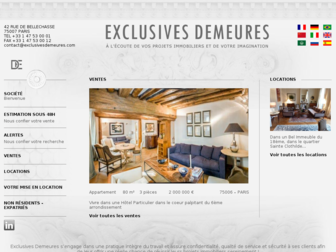 exclusives-demeures.fr website preview