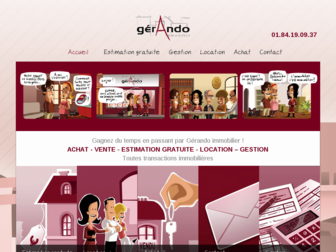 gerandoimmobilier.fr website preview