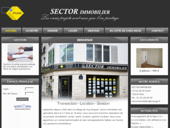 sectorimmobilier.fr website preview