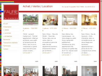 faurie-immo.com website preview