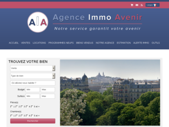 agenceimmoavenir.fr website preview