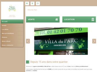 immobilier-villaduparc.fr website preview