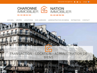 charonneimmobilier.fr website preview