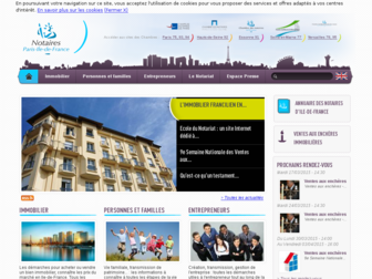 notaires.paris-idf.fr website preview