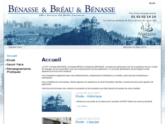 benasse-breau.notaires.fr website preview