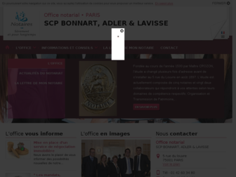 notaire-paris-louvre-sainthonore-adler-bonnart-lavisse.notaires.fr website preview