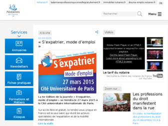 notaires.fr website preview