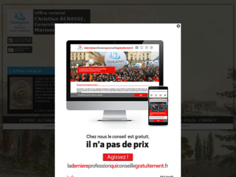 benasse-breau-paris.notaires.fr website preview