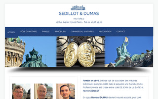 sedillotdumas-notaires.fr website preview