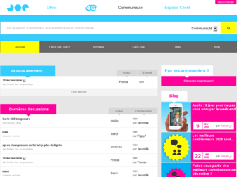 communaute.joemobile.fr website preview